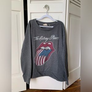 Rolling Stones gray sweatshirt